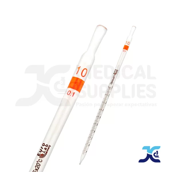 PIPETA SEROLÓGICA DE VIDRIO 10ML EUROLAB